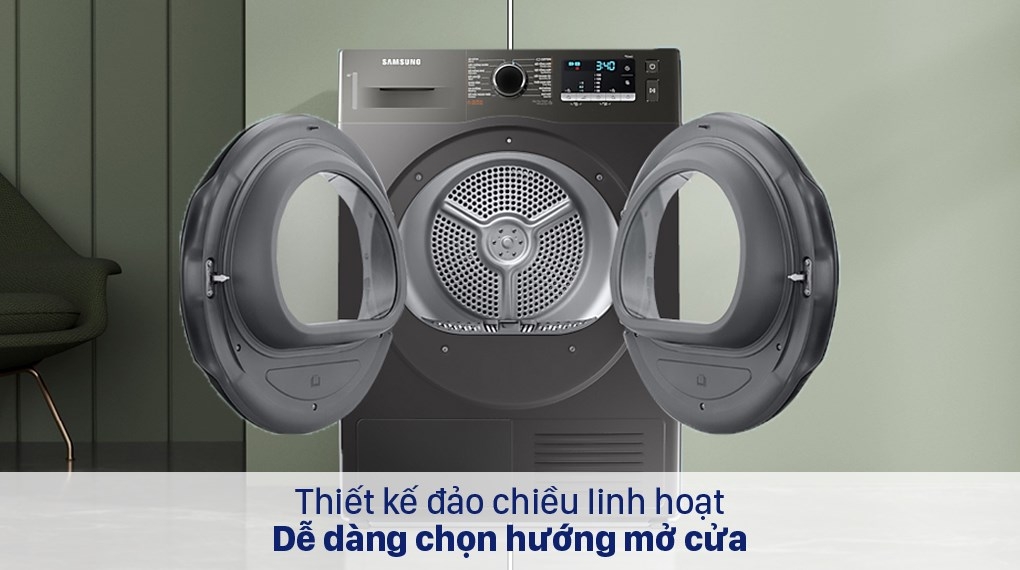 Máy sấy bơm nhiệt Samsung 9kg DV90TA240AX/SV