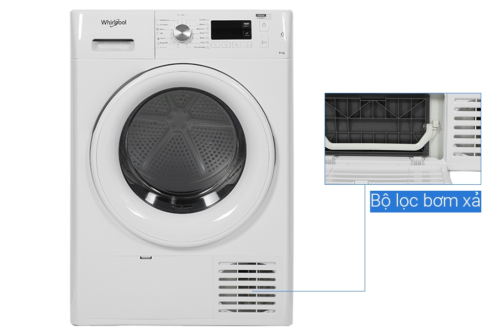 Máy sấy ngưng tụ Whirlpool 8 kg FFTCM118XB EE