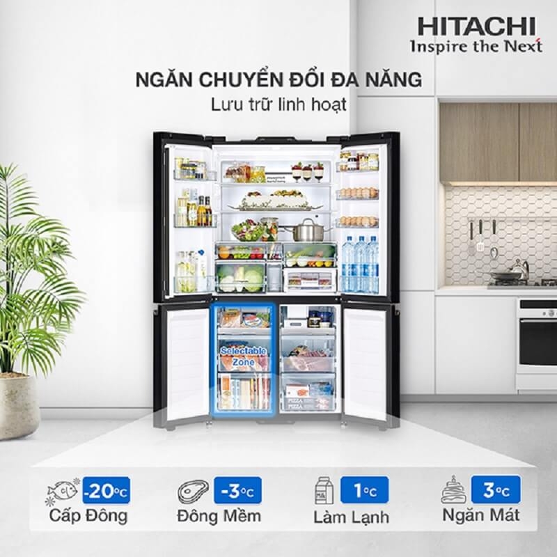 Tủ Lạnh Hitachi Inverter569 Lít R-WB640VGV0X(MIR)