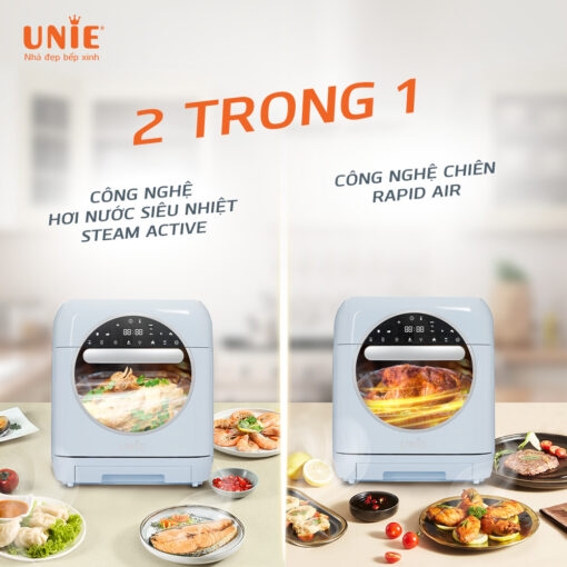 NỒI CHIÊN HƠI NƯỚC UNIE 15L STEAM COLOR