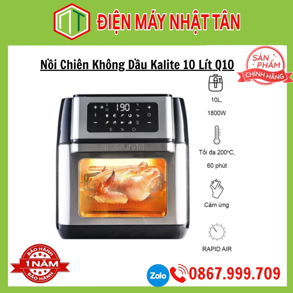 Nồi chiên không dầu Kalite Q10 - 10 lít