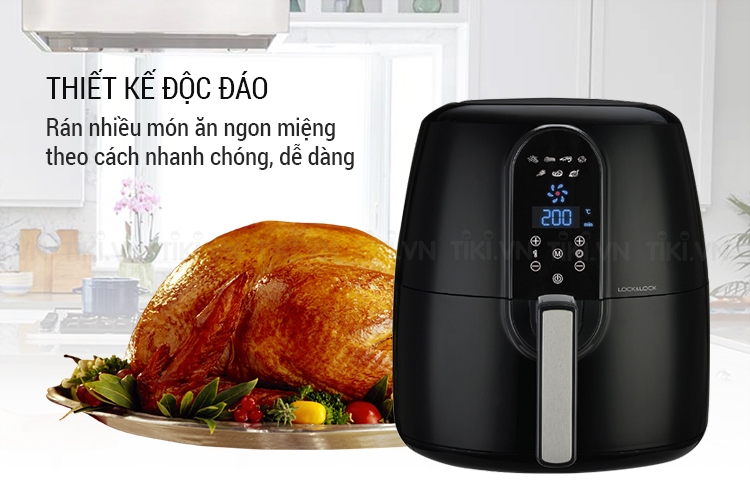 NỒI CHIÊN KHÔNG DẦU LOCK&LOCK EJF351 (5,2L)