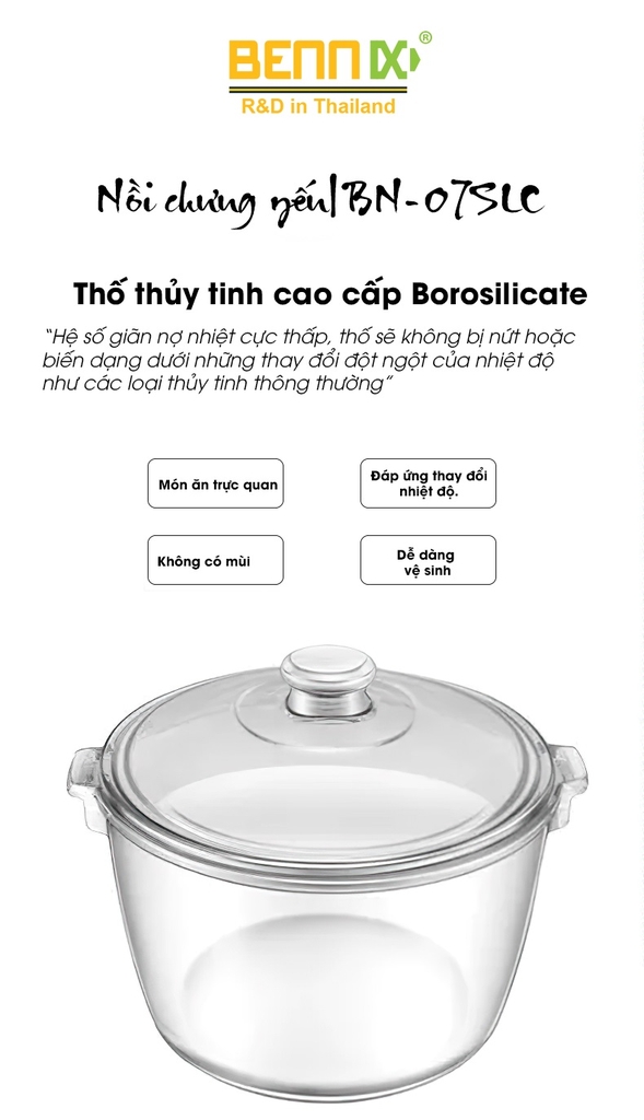 Nồi chưng yến Bennix BN07SLC - 700ml