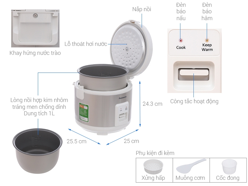 Nồi cơm điện Panasonic MVN107LRA