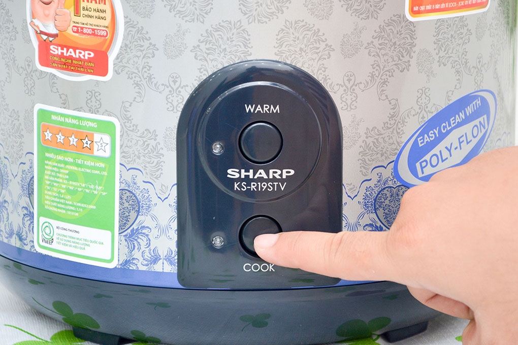 Nồi cơm điện 1,8 lít Sharp KS-R19ST