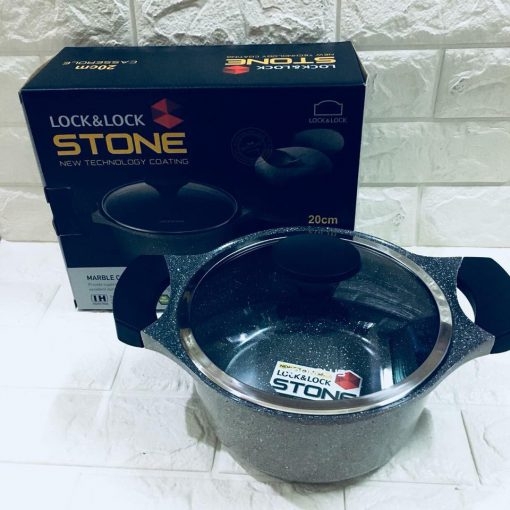 Nồi đá cao cấp Lock&lock Stone LCA6202D-IH 20cm dùng bếp từ