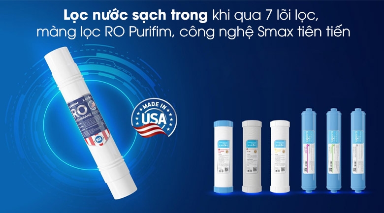 Máy lọc nước RO nóng nguội lạnh Karofi Optimus Duo O-D138 - 7 lõi