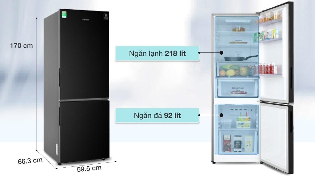 Tủ lạnh Samsung Inverter 310 lít RB30N4010BU/SV