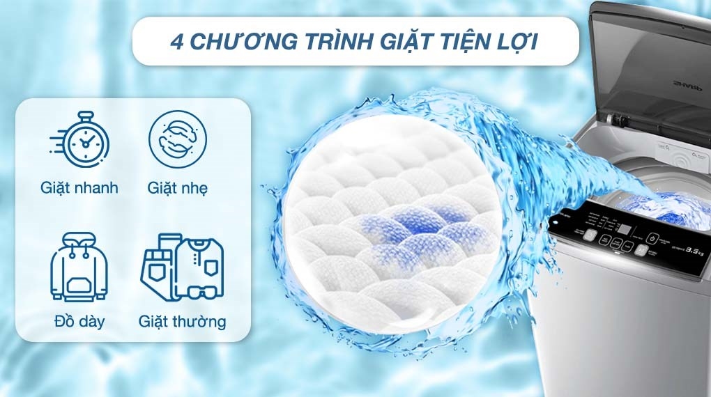Máy giặt Sharp 7.5 Kg ES-Y75HV-S