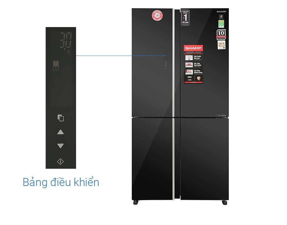 Tủ lạnh Sharp Inverter 572 lít Multi Door SJ-FXP640VG-BK