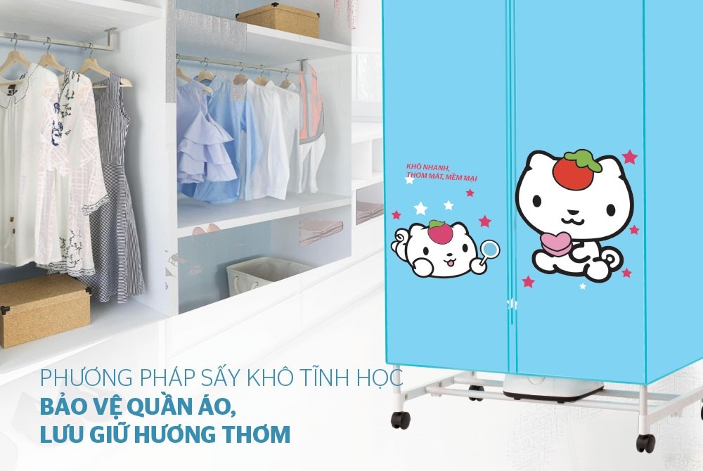 TỦ SẤY QUẦN ÁO SUNHOUSE SHD2702
