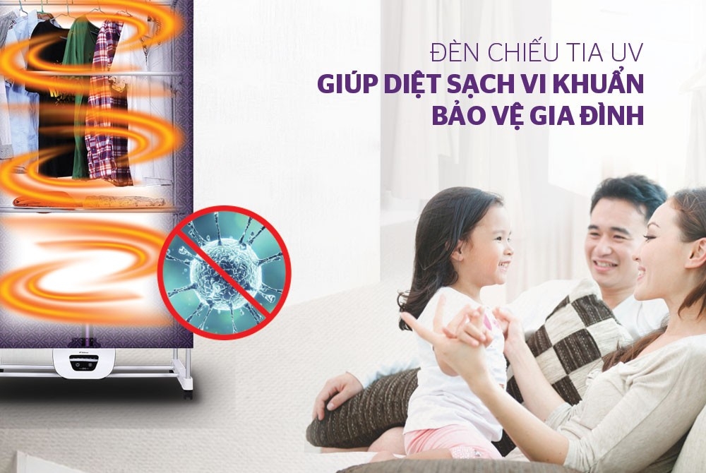 Tủ sấy quần áo Sunhouse SHD2707 1400W