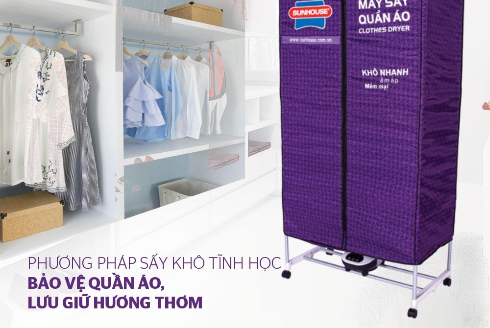 Tủ sấy quần áo Sunhouse SHD2707 1400W