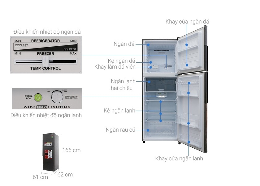 Tủ lạnh Sharp SJ-X316E-SL - 314 Lít Inverter