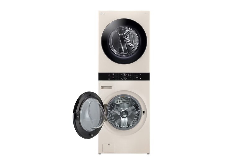 Tháp máy giặt cao cấp LG WashTower 14Kg + sấy 10Kg WT1410NHE