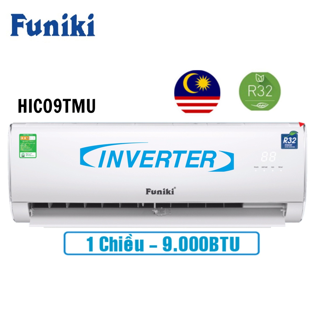 Điều hòa Funiki Inverter 1 chiều 9000BTU HP HIC09TMU