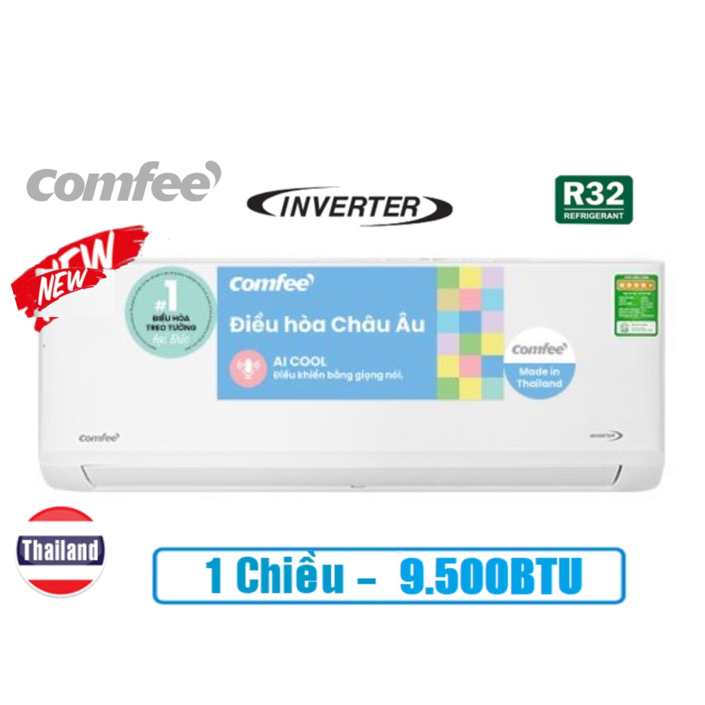 Điều hòa Comfee Inverter 9.500BTU CFS-10VDGF-V ( Tặng công lắp đặt)
