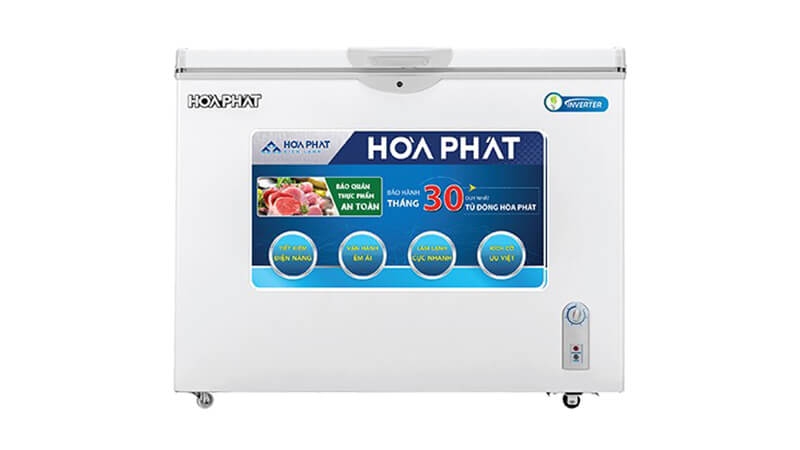 Tủ đông Hòa Phát inverter 300 lít 2 ngăn HCFI656S2Đ2 dàn đồng