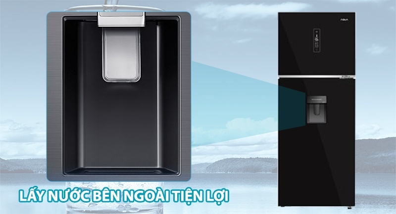 Tủ lạnh Aqua Inverter 344 Lít AQR-T389FA(WGB)