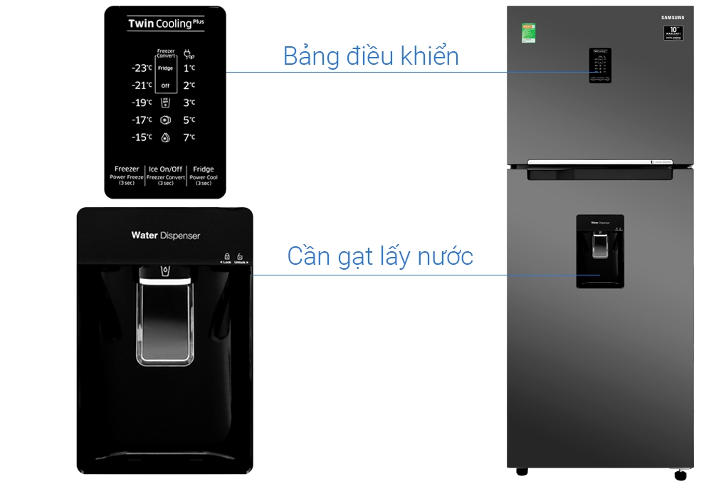 Tủ lạnh Samsung RT35K5982BS/SV - 360 Lít, Inverter, 2 dàn lạnh độc lập