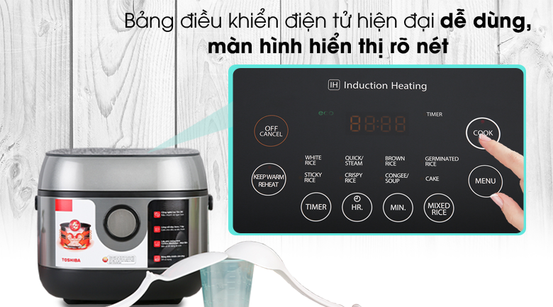 Nồi cơm điện cao tần 1lít Toshiba RC-10IP1PV