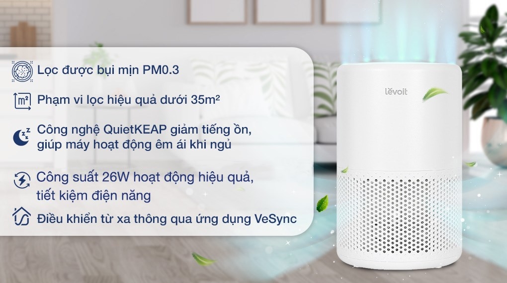 Máy lọc không khí Levoit Core 200s 26W