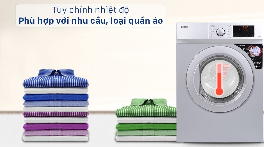 Máy sấy thông hơi Galanz 7 Kg DV-70T5C(S)