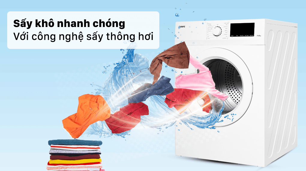 Máy sấy thông hơi Galanz 7 kg DV-70T5C(W)