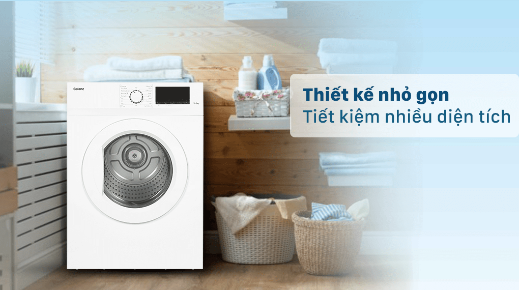 Máy sấy thông hơi Galanz 7 kg DV-70T5C(W)