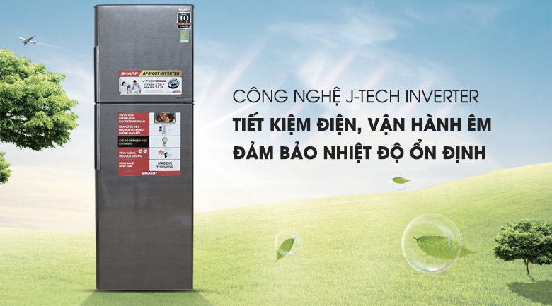 Tủ lạnh Sharp Inverter 315 lít SJ-X346E-DS