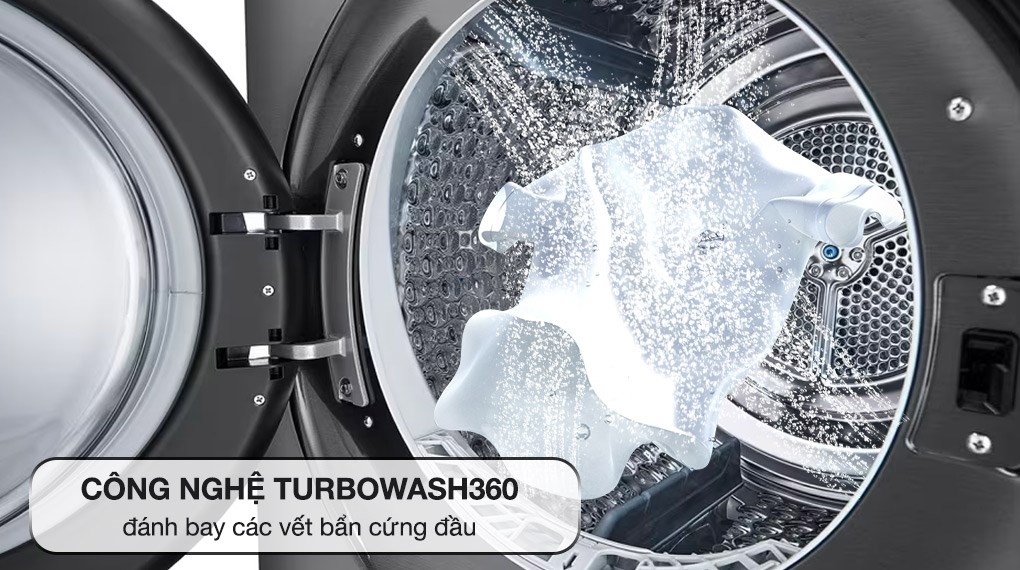 háp giặt sấy LG WashTower Inverter giặt 14 kg - sấy 10 kg WT1410NHB