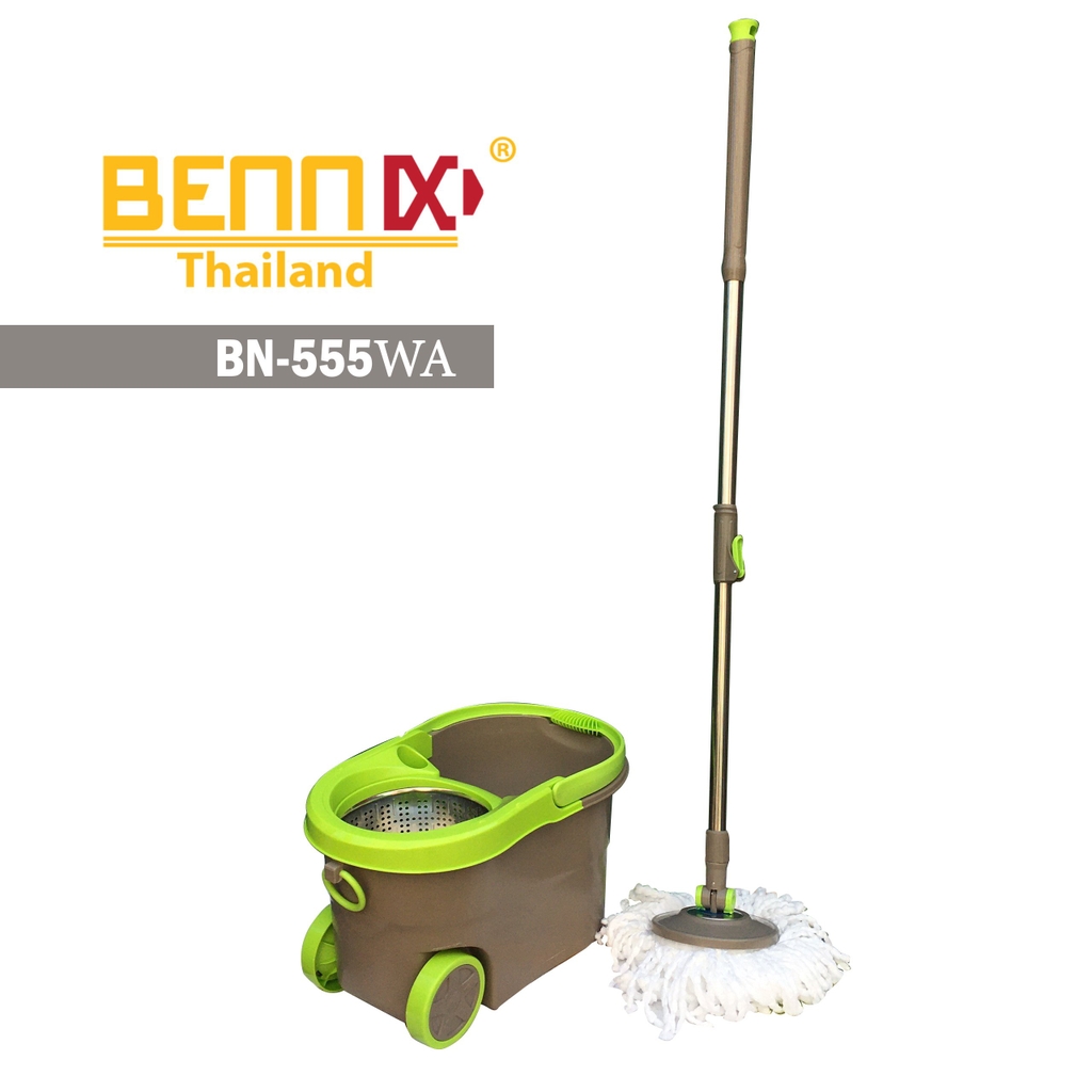 BỘ LAU NHÀ BN-555SUPER và cán inox nhập khẩu.