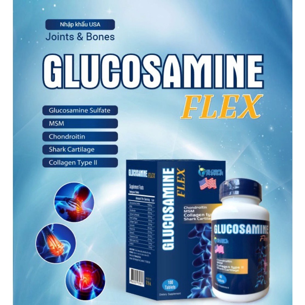 Flex Glucosamin Mỹ – viên xương khớp