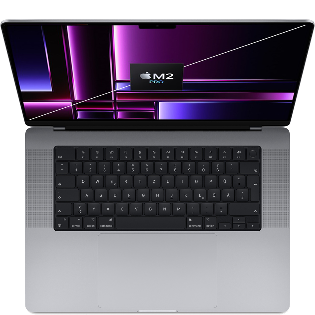 MacBook Pro 16 inch M2 Pro 12 CPU / 19 GPU - 16GB Ram - 512Gb - Gray - Likenew