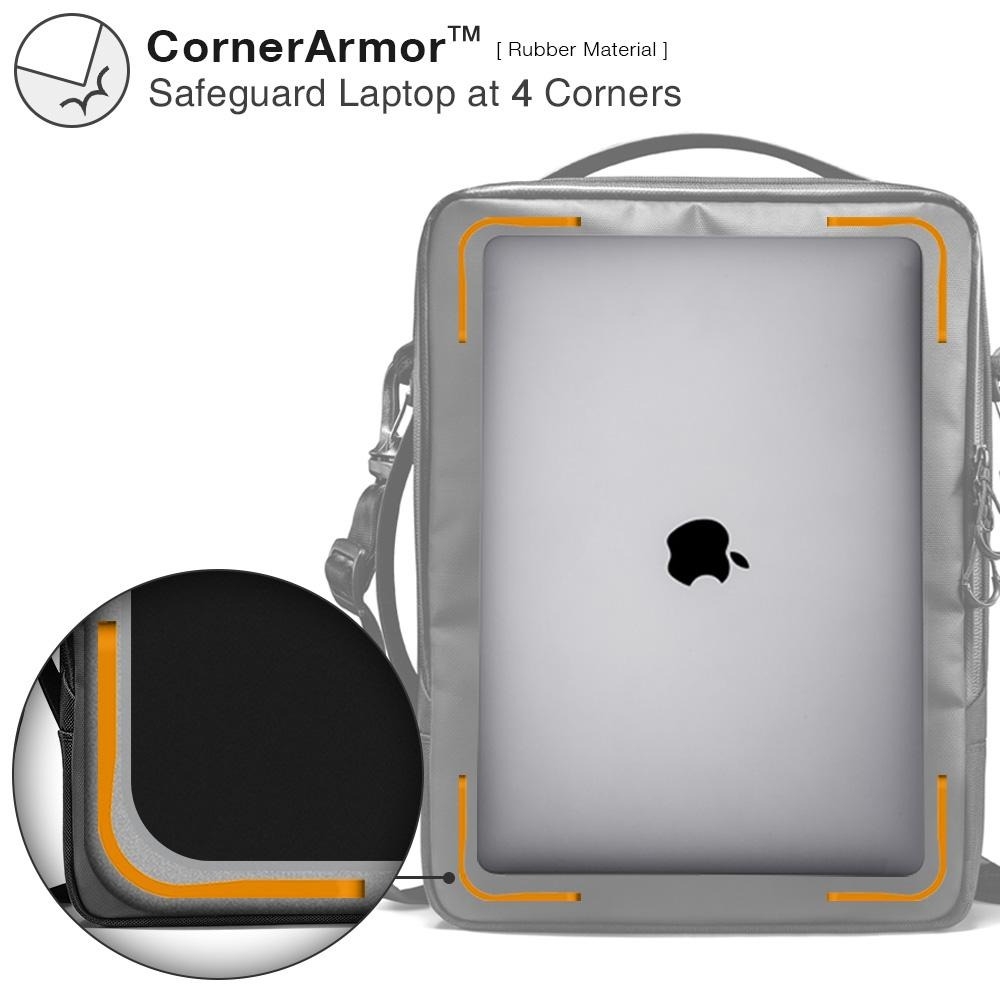 Túi Đeo Chéo Tomtoc (Usa) Urban Codura Shoulder Bags For Macbook 15'/16’ Black (H14-E02D)