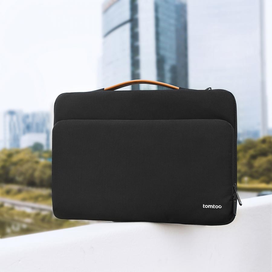 Túi Xách Chống Sốc Tomtoc (Usa) Briefcase Macbook Pro/Air 13” New Black – A14-B02H