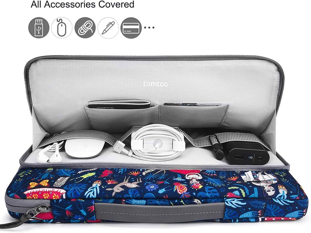 Túi Xách Chống Sốc Tomtoc (Usa) Briefcase Macbook Pro 13” New (Dazzling Blue) A13-B026