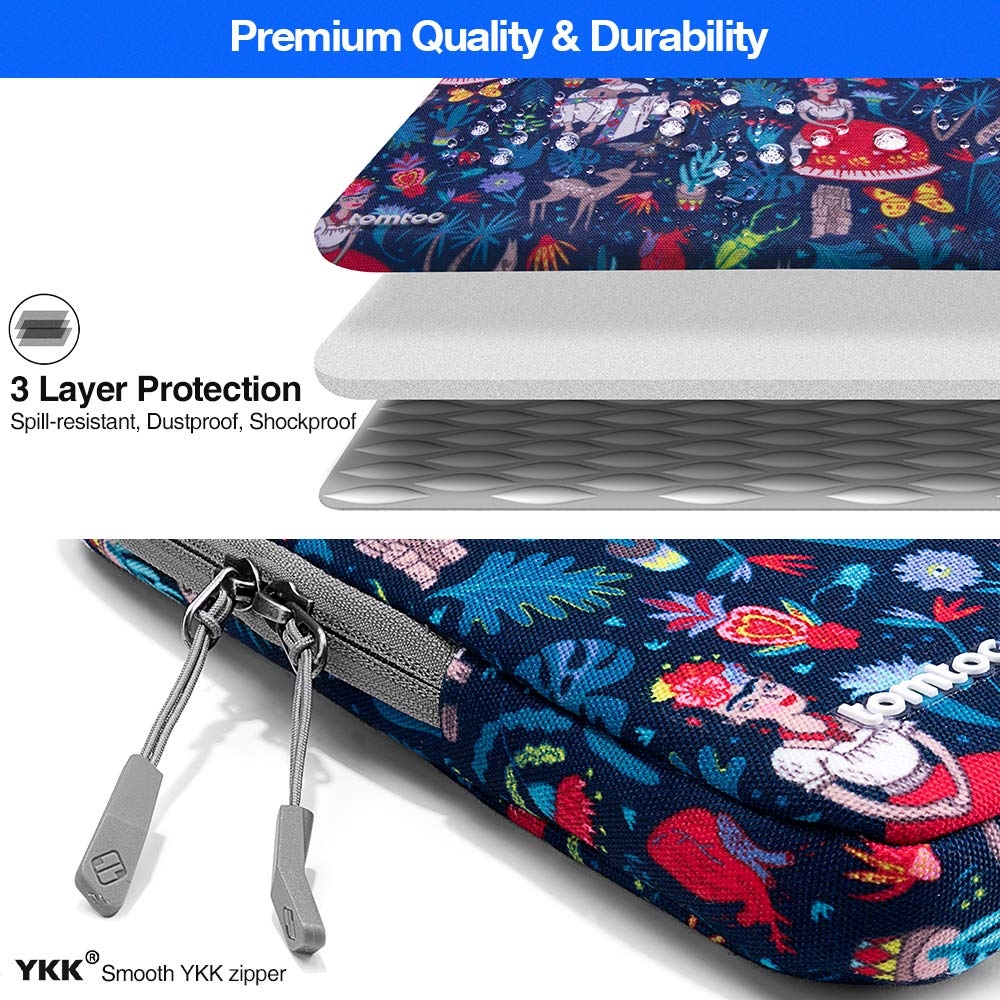 Túi Chống Sốc Tomtoc (Usa) 360° Protective Macbook Pro/Air 13” New Dazzling Blue A13-C026