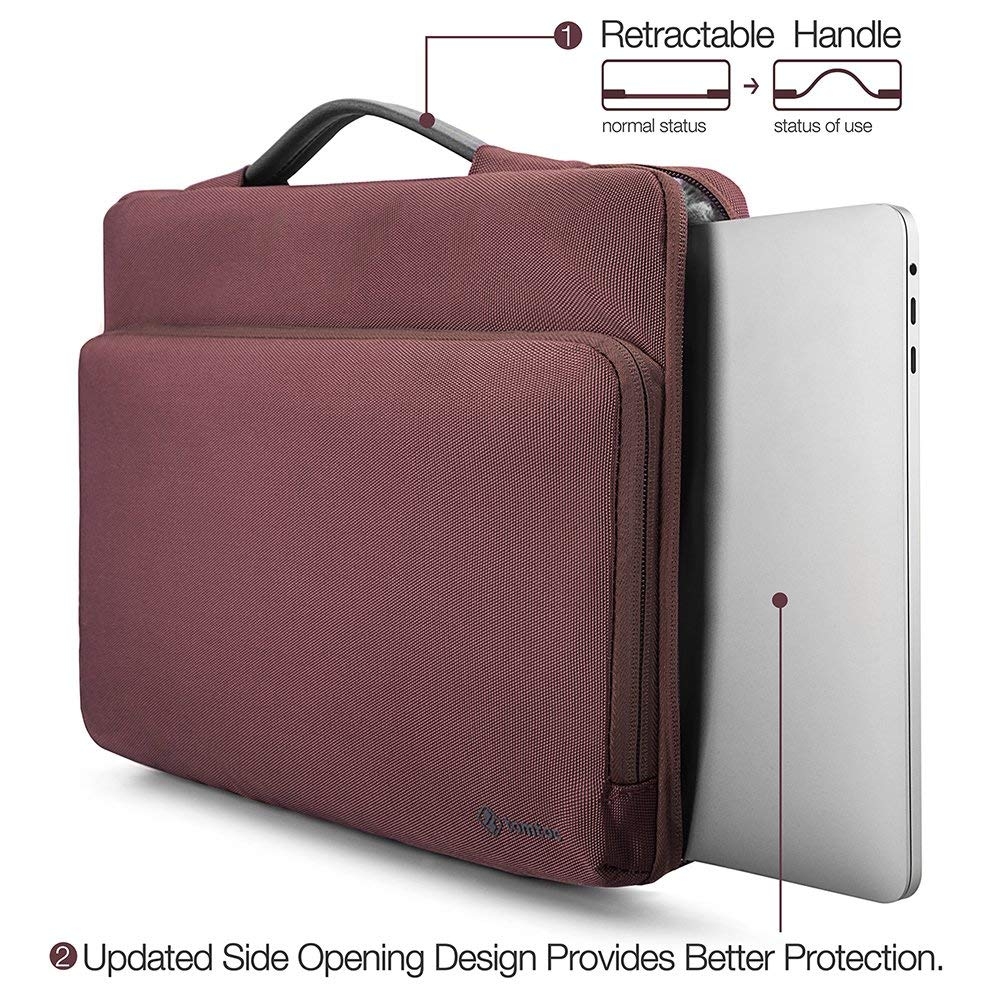 Túi Xách Chống Sốc Tomtoc (Usa) Briefcase Macbook Pro/Air 13” New Red – A14-B02R