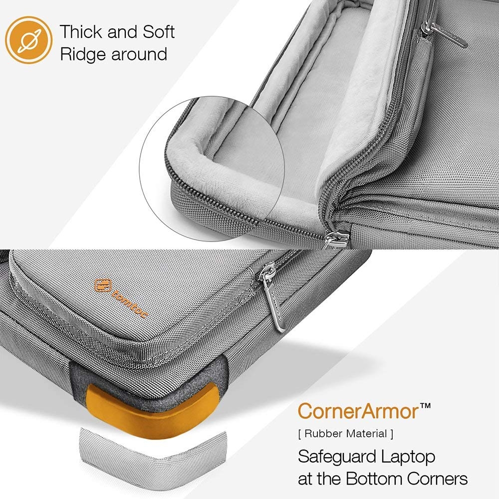 Túi Đeo Tomtoc (Usa) 360* Shoulder Bags Macbook 13″ Gray – A42-C01G