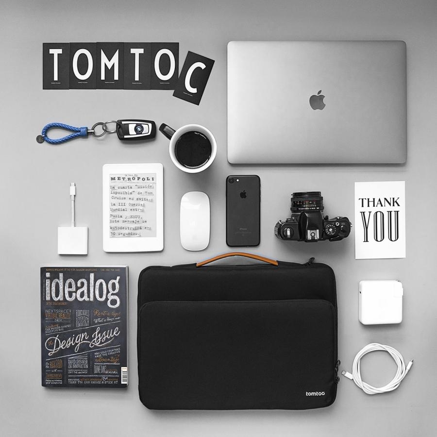 Túi Xách Chống Sốc Tomtoc (Usa) Briefcase Macbook Pro/Air 13” New Black – A14-B02H