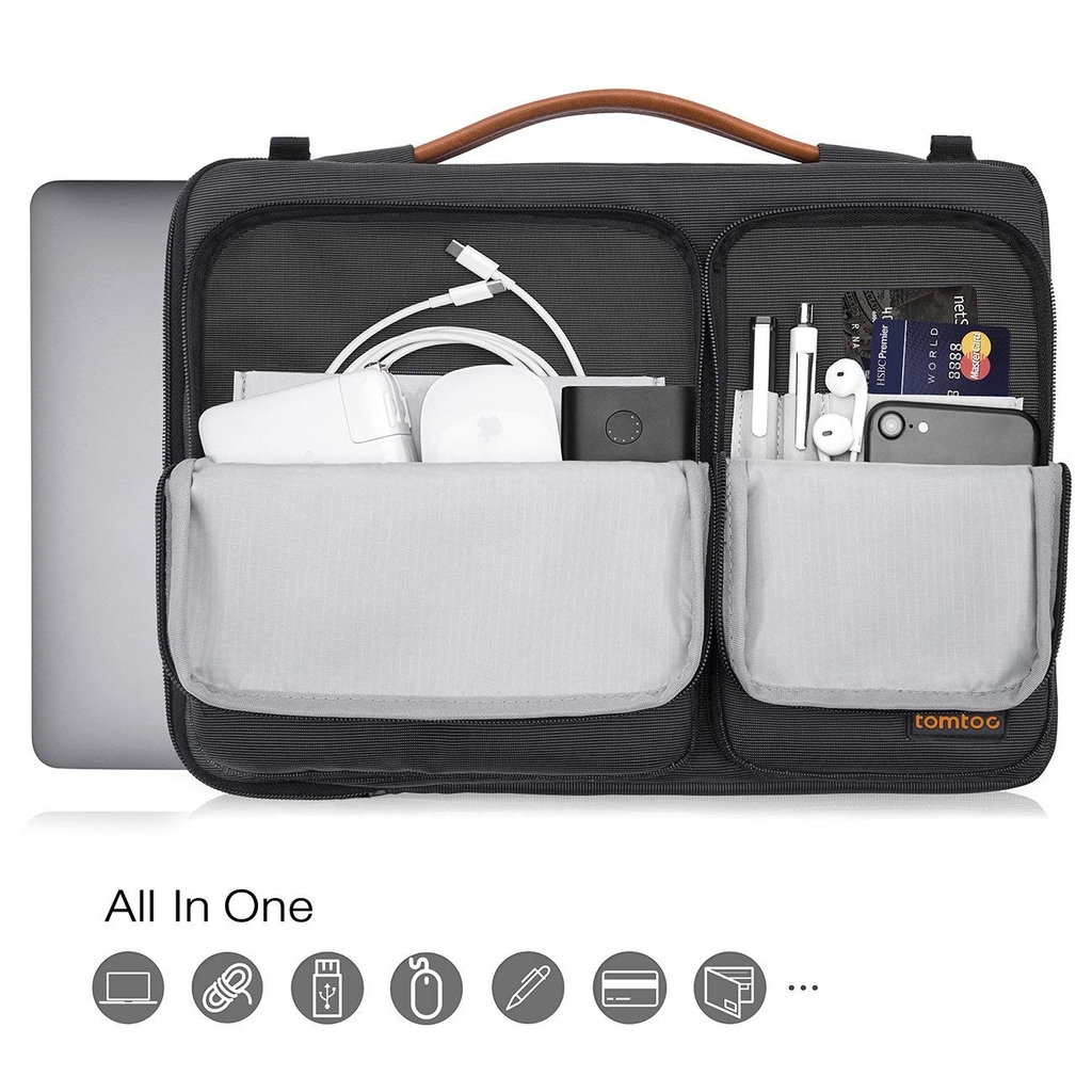 Túi Đeo Tomtoc (Usa) 360* Shoulder Bags Macbook 13″ Black – A42-C01D
