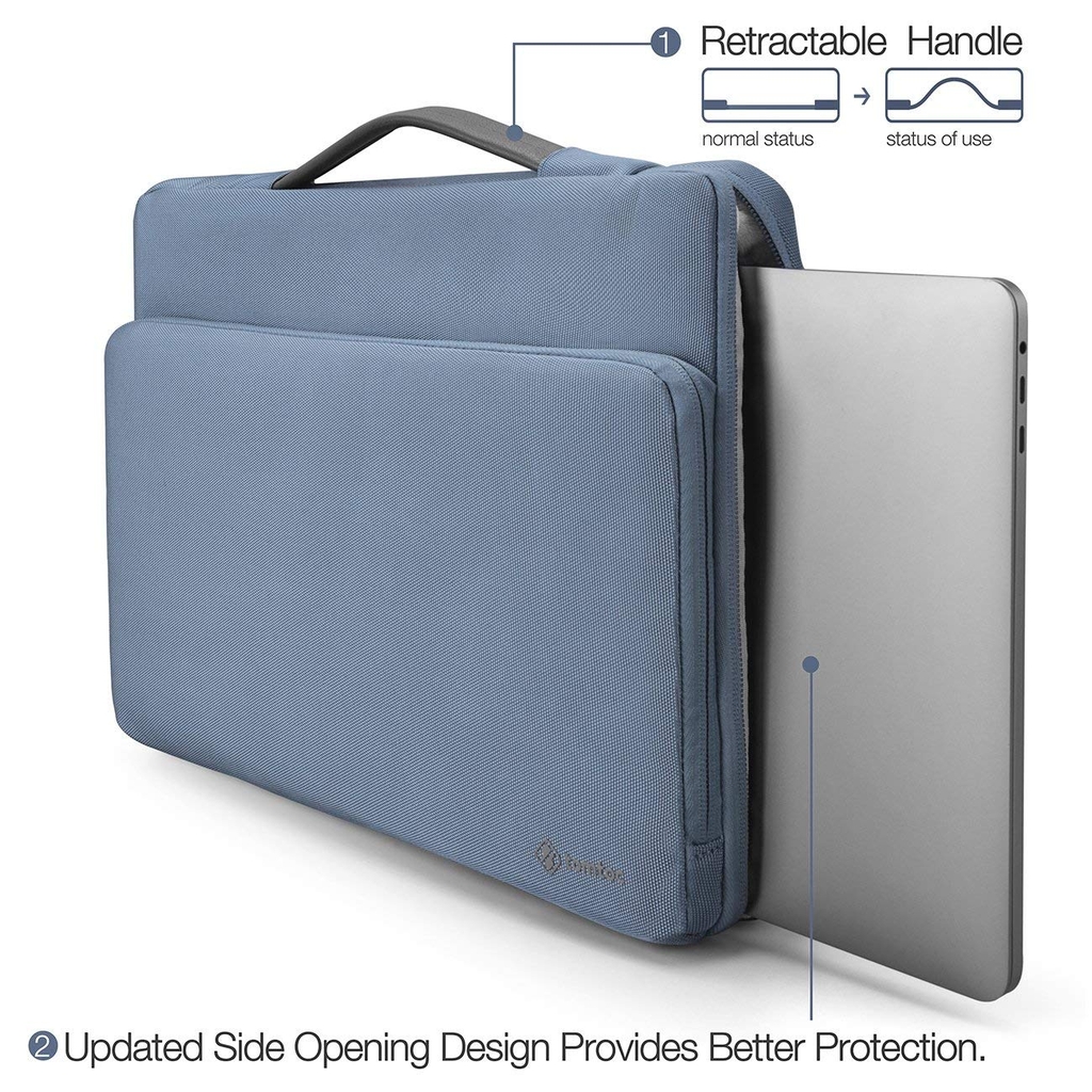 Túi Xách Chống Sốc Tomtoc (Usa) Briefcase Macbook Pro/Air 13” New Blue – A14-B02B