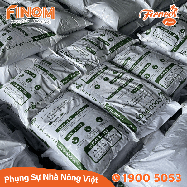 Giá thể xơ dừa ươm cây Coco Boost