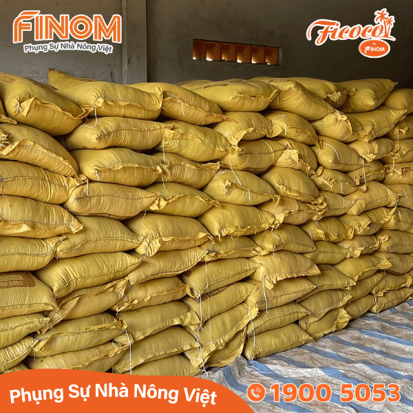 Giá thể xơ dừa xử lý Canxi 70/30