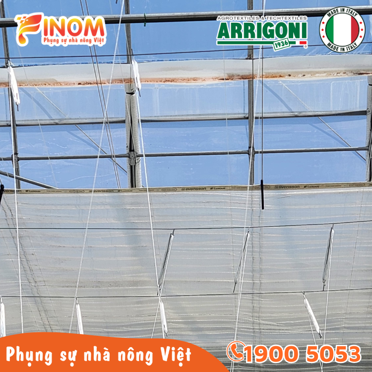 Lưới chắn côn trùng Arrigoni Biorete Air Plus 50 mesh - Khổ 2.1 x 50 mét