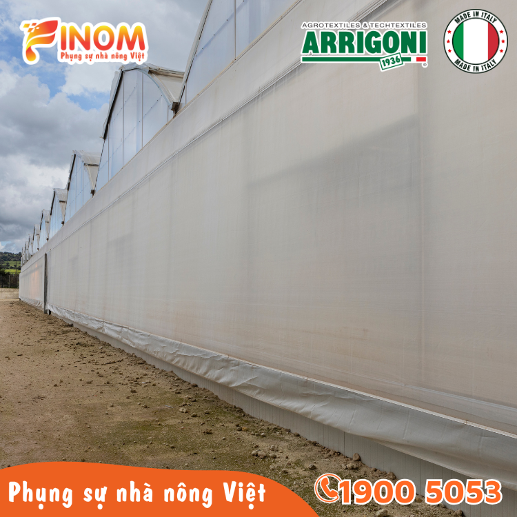 Lưới chắn côn trùng Arrigoni Biorete Air Plus 50 mesh - Khổ 4.2 x 50 mét