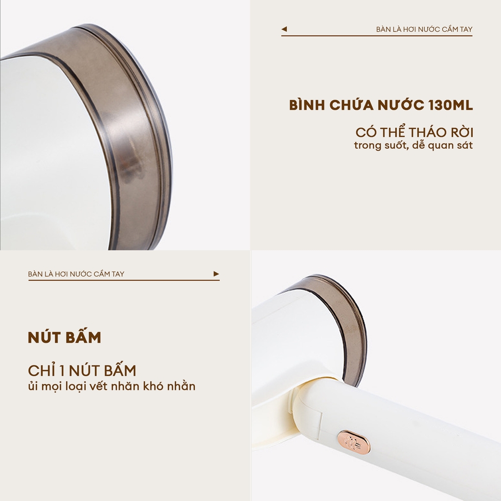 Bàn là hơi nước cầm tay Gilux GLL50 – Giải pháp ủi phẳng tiện lợi, Gọn nhẹ cho mọi chuyến đi