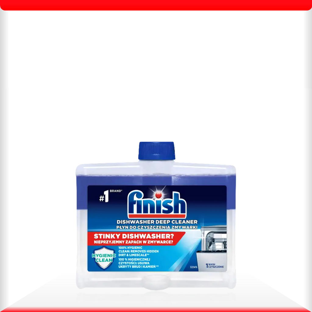 Chai 250ml Dung Dịch Vệ Sinh Sạch Sâu Cặn Bẩn Máy Rửa Chén Finish Hương Soda (EU) – (Khuyên Dùng 3 Tháng 1 Lần)