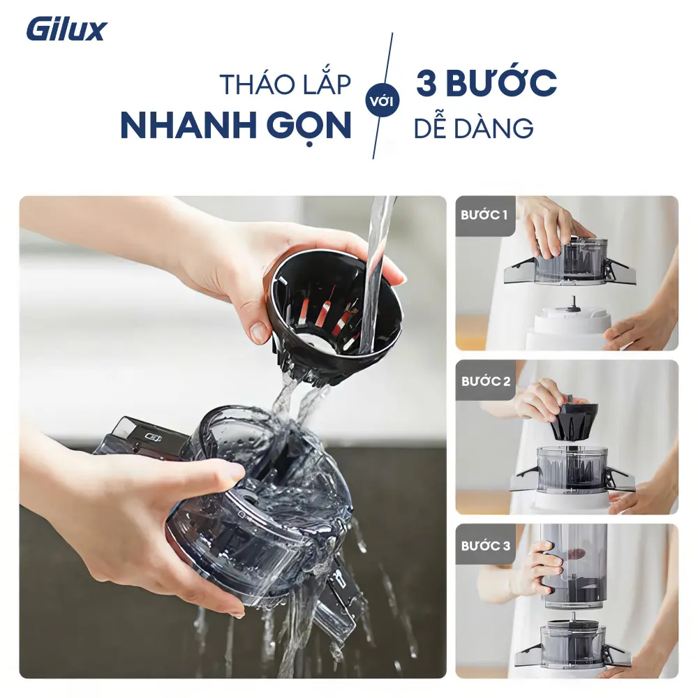 Máy ép chậm Gilux GLT88 – Công nghệ ép tiên tiến, Giữ trọn dinh dưỡng
